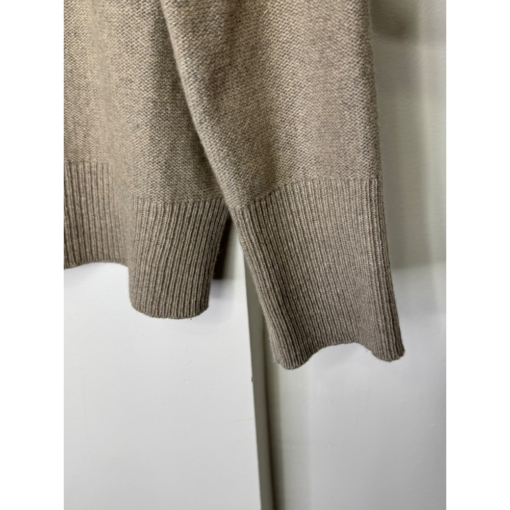 Outerknown Mockneck Cashmere/Wool Sweater Mens XS Tan/Oatmeal - Picture 4 of 8